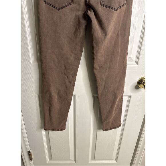 Free People Women’s Jeans Size 26 Brown Skinny Stretch Denim Pants Mid Rise - Picture 7 of 7